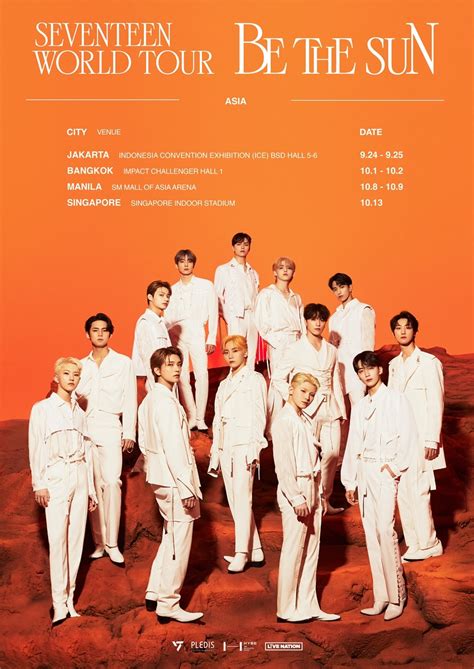 SEVENTEEN Announces Dates And Cities For 2022 World Tour “BE THE SUN”