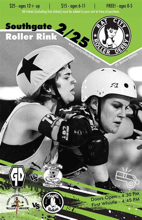 Rat City Roller Derby Home Team Bout 2 Tickets | Southgate Roller Rink ...