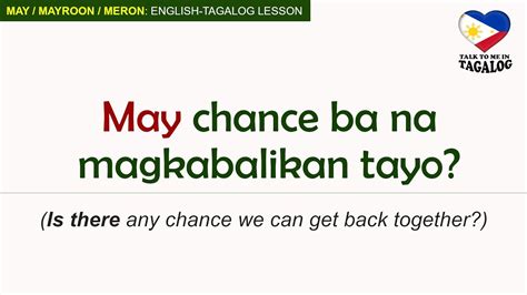 MAY, MERON, MAYROON - How to Say "THERE IS" and "THERE ARE" in Filipino | Tagalog Grammar ...