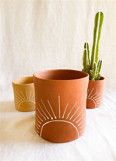 Handmade Clay Pots, Handmade Ceramic Planters, Handmade Plant, Pottery Planters, Handmade ...