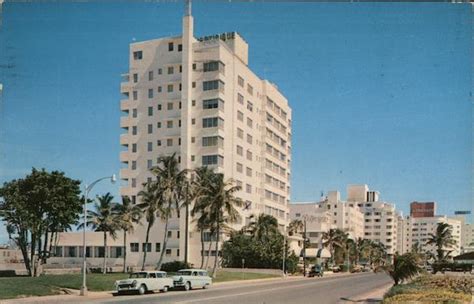 Hotels on Collins Avenue Miami Beach, FL Postcard