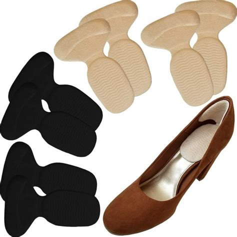 Chiroplax High Heel Cushion Inserts Pads (4 Pairs) Suede Metatarsal Heel Liner Protector Grips ...