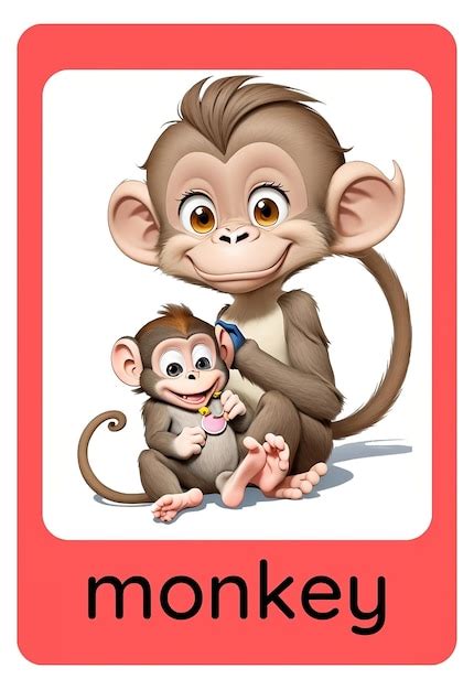 Premium AI Image | Flashcard Monkey