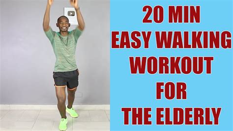 20 Minute Easy Walking Workout for Elderly/ Walk at Home Low Impact - YouTube