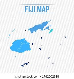 Fiji Detailed Map Regions Stock Vector (Royalty Free) 1962002818 ...