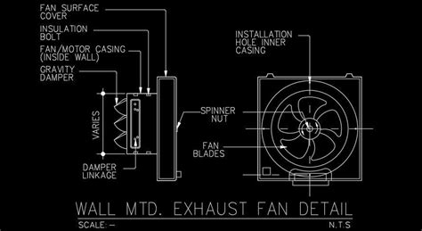 Exhaust Fan Cad Block