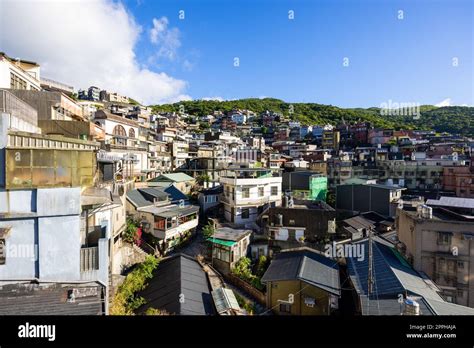 Taiwan Jiufen village on the mountain Stock Photo - Alamy