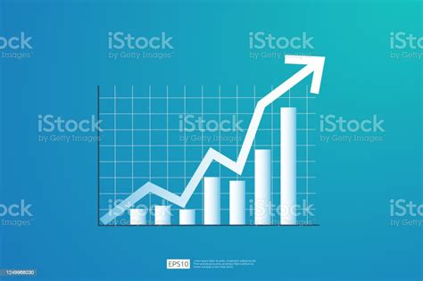 Increase Profit Sales Diagram Business Chart Growth In Flat Style ...