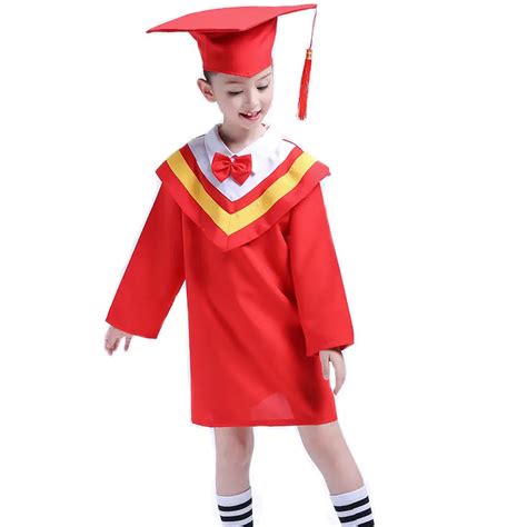 Girl Kindergarten Graduated Suits Dr Children Academic Clothing Dress Boy Kindergarten ...