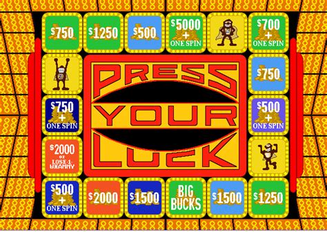 The Big Press Your Luck game board! by FromEquestria2LA on DeviantArt