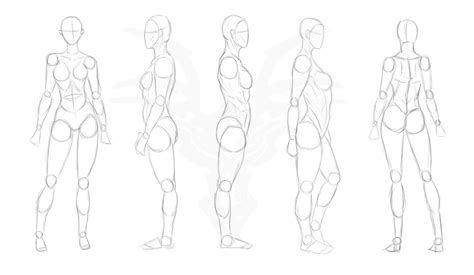 Reference Pose 5 - Full Standing Female by WaywardWarriorDesign on ...