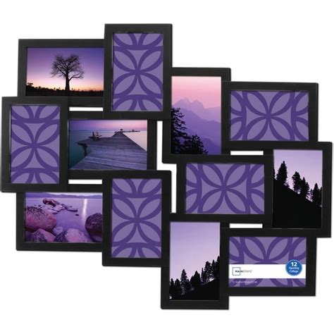 Mainstays Black Collage Frame - Twelve 4x6" Openings - Walmart.com ...