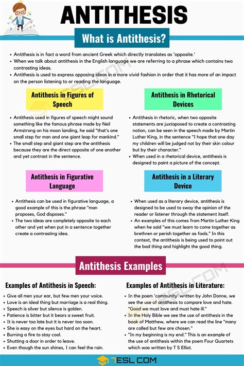 Antithesis Definition & Examples in Speech and Literature • 7ESL