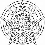 Wiccan To Print sketch template