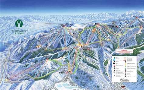 Deer Valley Ski Resort Trail Map | Utah Ski Maps