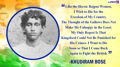 Shaheed Khudiram Bose 131st Birth Anniversary Quotes And HD Images: WhatsApp Messages ...