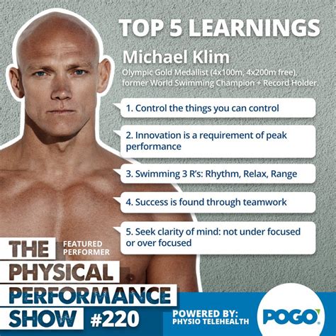 The Physical Performance Show: Michael Klim, Olympic Gold Medallist ...