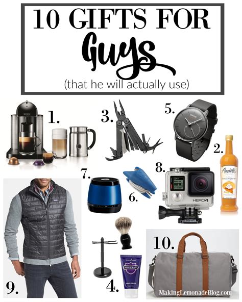 10 Best Gifts for Guys (That He’ll Actually Use) | Making Lemonade