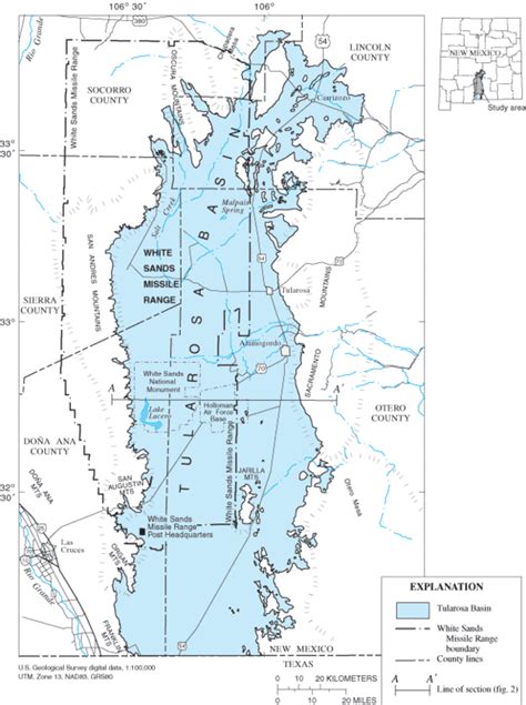 Tularosa-Basin-NM-USGS-map opaque.gif | White sands national monument, Sand, Fort hood