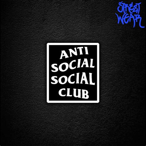 ANTI SOCIAL SOCIAL CLUB - Premium Fan-made Sticker (STREETWEAR series ...