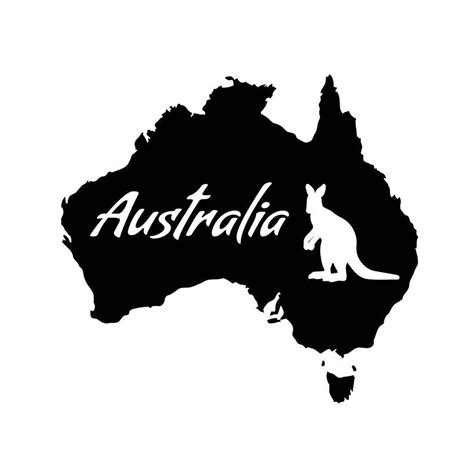 Australia National Map DXF Vector Art Free Download