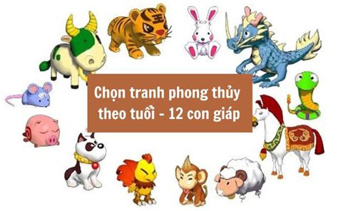 Chọn tranh phong thủy theo tuổi - 12 con giáp