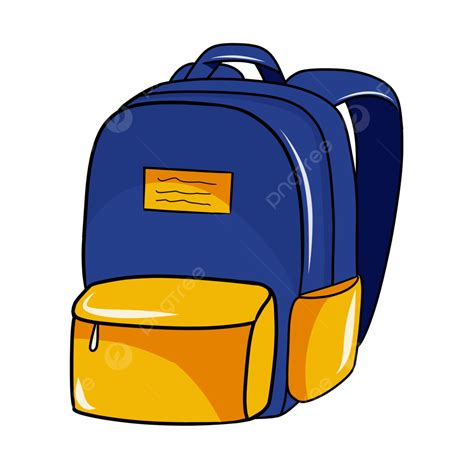 Cartoon School Bag Illustration, School Bag, Bag, Backpack PNG ...