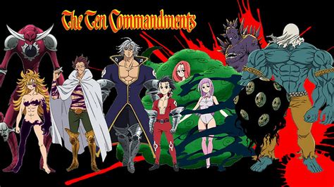 Nanatsu no taizai ten commandments, 7 deadly sins 10 commandments HD wallpaper | Pxfuel