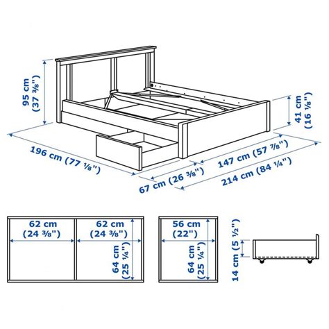 Top 40 Useful Standard Bed Dimensions With Details - Engineering Discoveries | Bed frame design ...