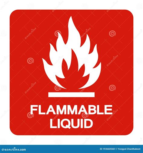 Flammable Liquid Symbol Sign ,Vector Illustration, Isolate On White Background Label .EPS10 ...