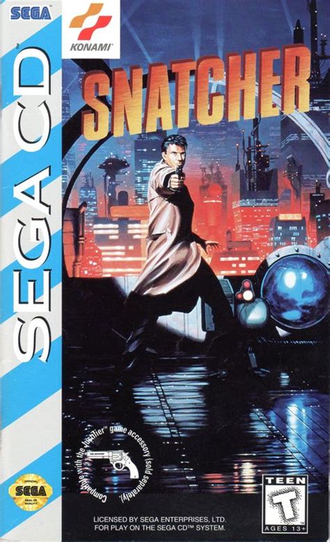 Snatcher (1994) SEGA CD box cover art - MobyGames