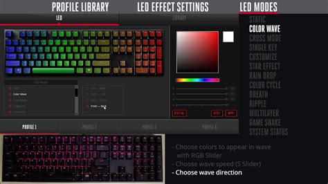 MasterKeys Pro RGB Software LED Configuration Guide - YouTube