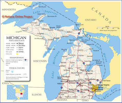 Map Of Michigan Upper Peninsula And Travel Information | Download ...