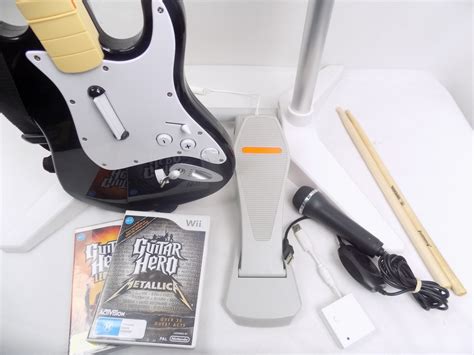 Nintendo Wii Rock Band Bundle Drum Kit + Guitar + 2x Games - Starboard ...