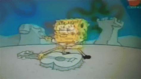 When I Ripped My Pants GIF - SpongeBob Guitar Sand - Discover & Share GIFs