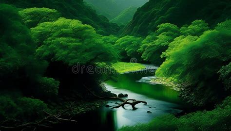 Verdant Earth without Humans: an Ansel Adams-Inspired Lush and Serene ...