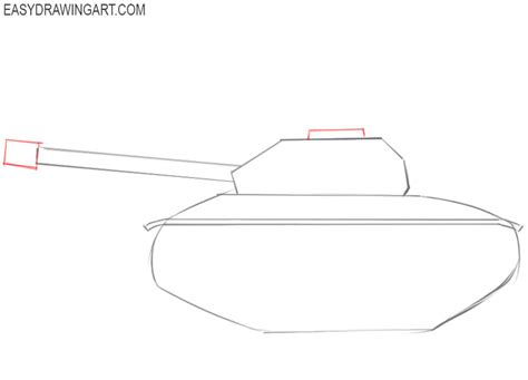 How to Draw a Tank - Easy Drawing Art