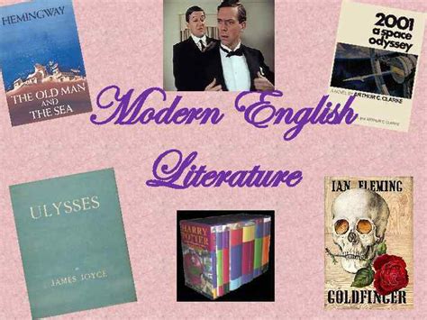 Modern English Literature periods literature