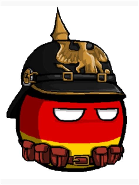 "Germanyball (Countryball)" Poster for Sale by Countryball | Redbubble