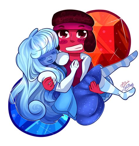 Steven Universe: Ruby and Sapphire by BluesSketchbook on DeviantArt