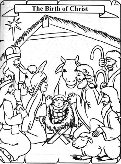 Jesus Birth Bible Coloring Pages