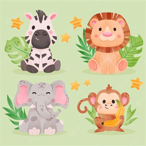 Free baby jungle animals, Download Free baby jungle animals png images, Free ClipArts on Clipart ...