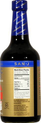 San-J Organic Tamari Soy Sauce, 20 Fl Oz - Fred Meyer