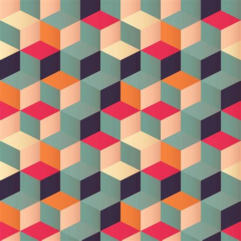 Geometric seamless pattern with colorful squares 694128 Vector Art at ...