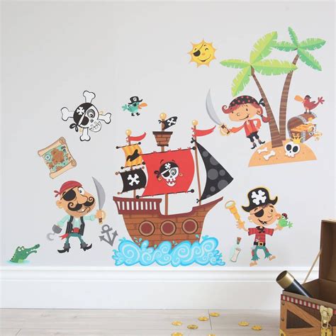 Pirate Wall Stickers | Vinilos, Piratas, Tematica