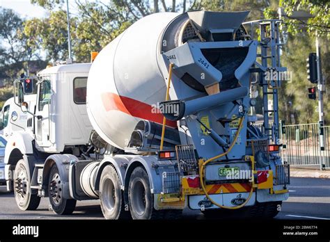 Ready mix concrete truck in Sydney,Australia Stock Photo - Alamy