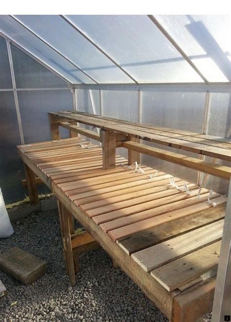 Homemade Greenhouse Shelving Ideas