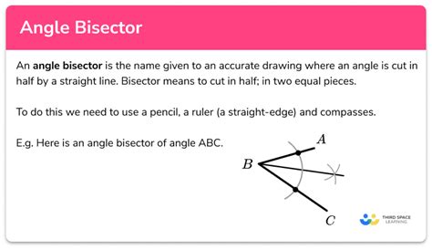 Angle Bisector - GCSE Maths - Steps, Examples & Worksheet - Worksheets ...