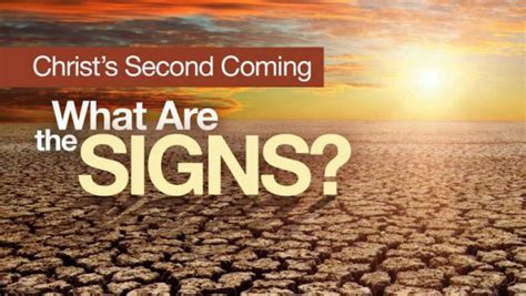 The Signs Of Jesus' Return | Immanuel Conrad Ministries