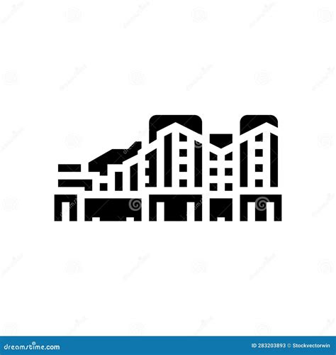 Steam Turbine Nuclear Energy Glyph Icon Vector Illustration Stock Vector - Illustration of ...